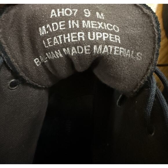 LL BEAN Women’s Black Leather Combat Lace Up Boots Size 9 - Picture 8 of 8